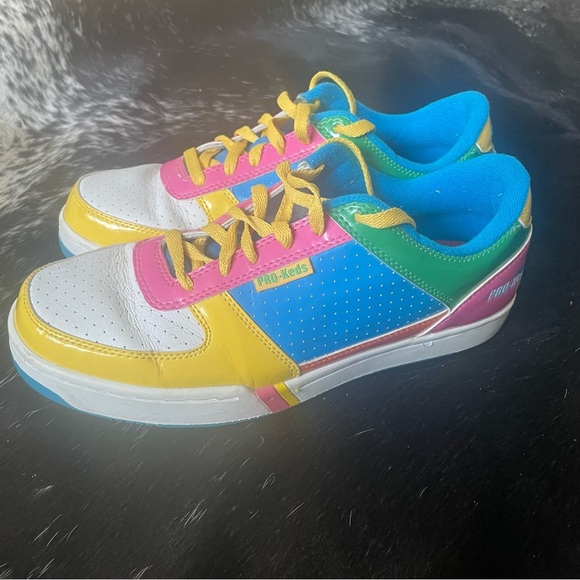 PRO-Keds Royal Court Mens Sneaker Size 10 Rare PM1407 Skittles edition! - Picture 4 of 9